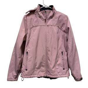 Free Country Womens Hooded Winter Ski Snow Jacket Light Pink Size Large
